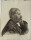 Zofia Mierzejewska - Bildnis eines bärtigen Mannes - o.J. - Kohlestift auf geripptem Ingres-Bütten mit Wasserzeichen Ingres 1871" und Wappen "CF" mit Hermesstab"