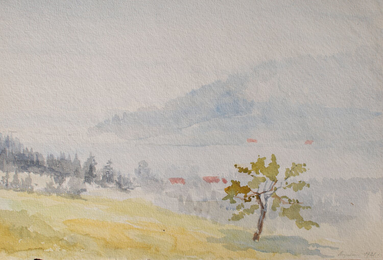 Mathilde von End - Landschaft - 1921 - Aquarell