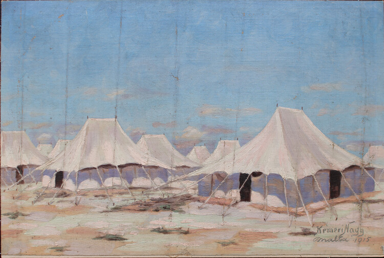 Jòszef Kémeri Nagy - Zeltlager auf Malta - 1915 - Öl