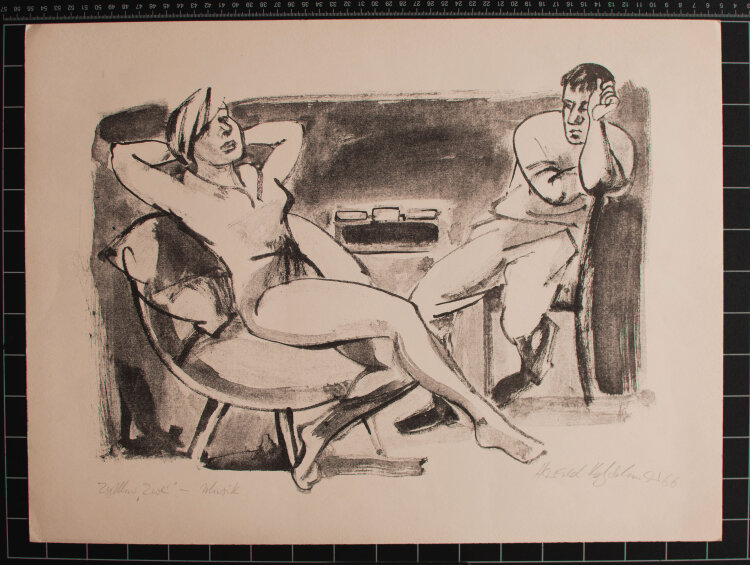 Harald Kretzschmar - Musik - 1966 - Lithografie