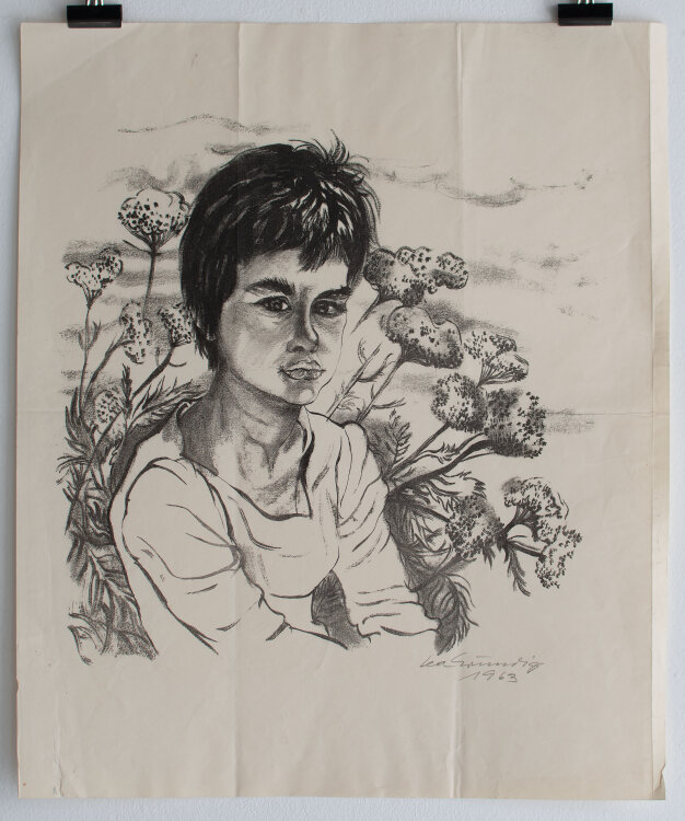 Lea Grundig - Petra 13 Jahre alt - 1963 - Lithografie