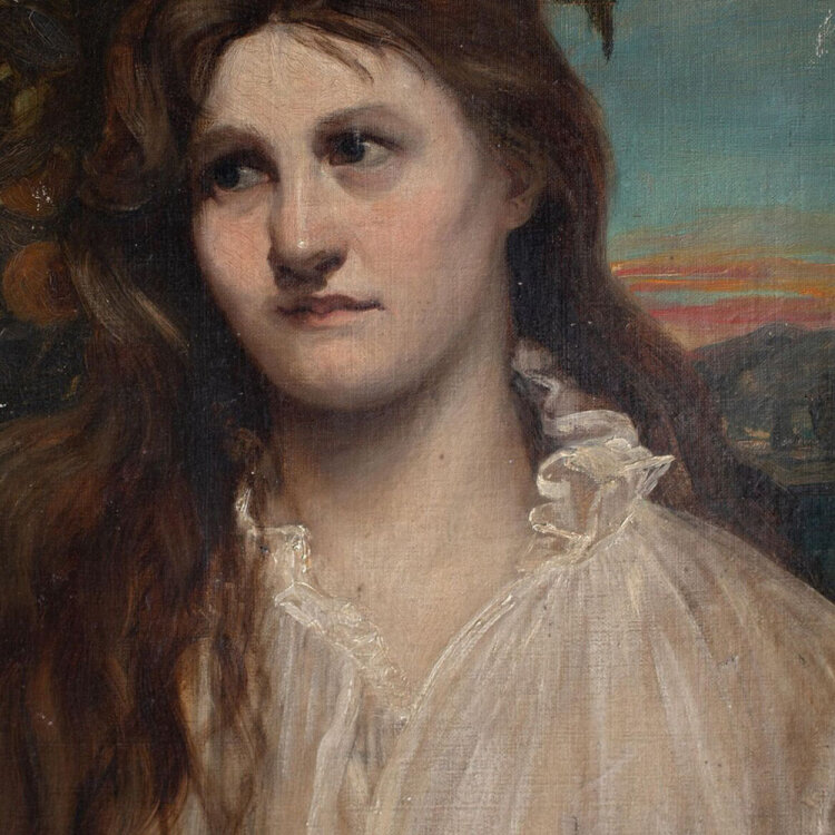 Eduard Veith - Frauenporträt - o.J. - Öl auf Leinwand