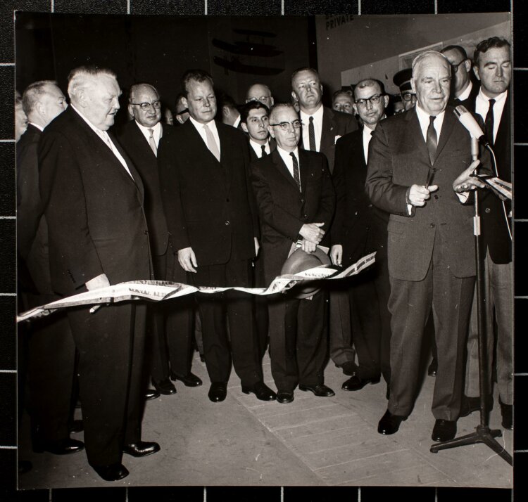 Eröffnung amerikanischer Pavillon  (12. Deutsche Industrie-Ausstellung) - 1961