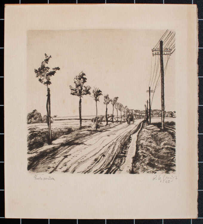 Richard Otto Voigt - Landschaft - 1920 - Radierung