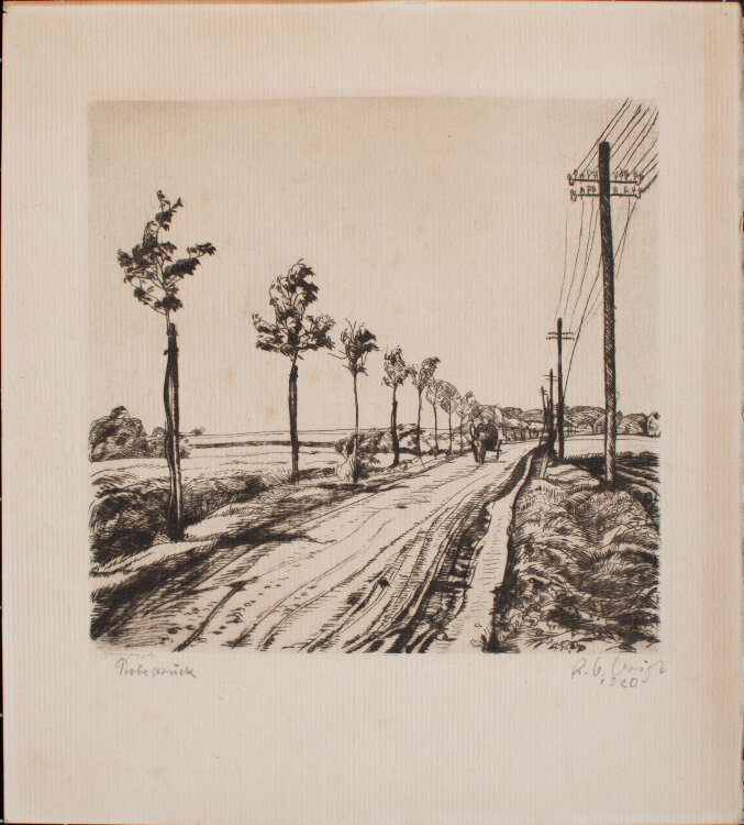 Richard Otto Voigt - Landschaft - 1920 - Radierung