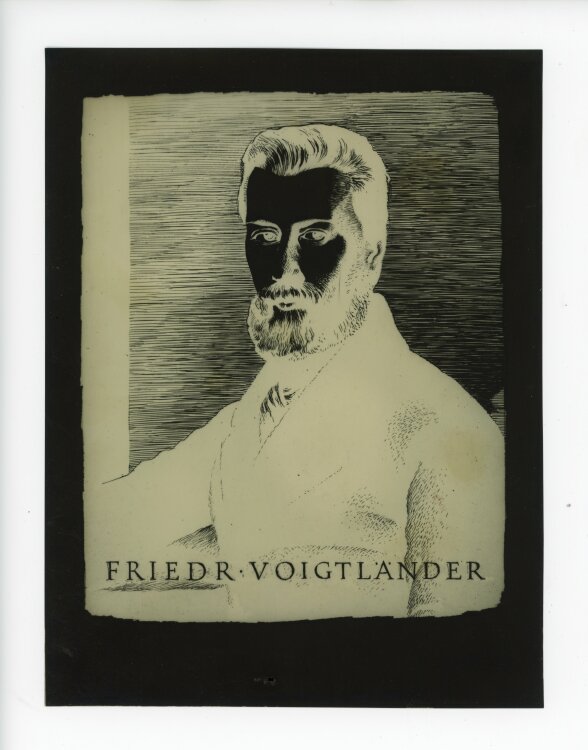 unbekannt - Bildnis Friedrich Voigtländer - o.J. - Zeichnung