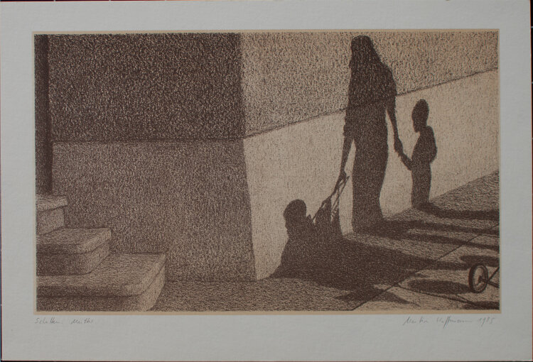 Martin Hoffmann - Mutter: Schatten - 1985 - Offsetlithografie