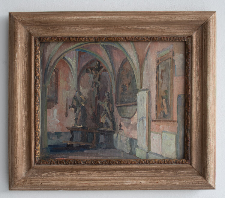 Heinrich Gutjahr - Kircheninneres - 1927 - Öl