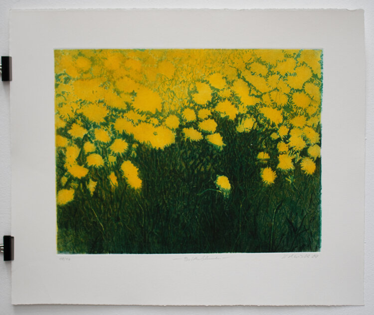 Helga Wirth - Butterblumen - 2006 - Farbradierung