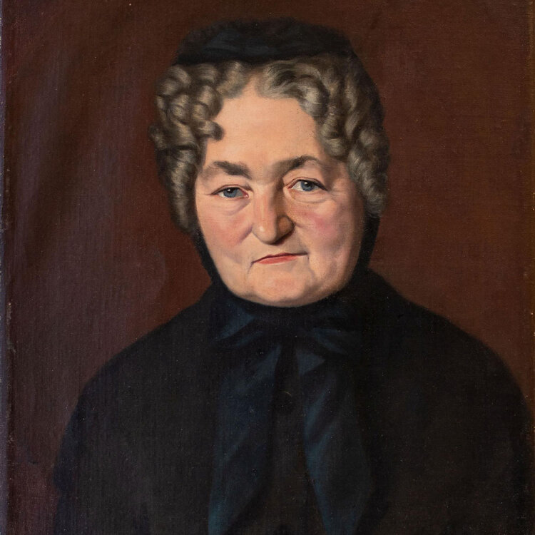 unbekannt - Porträt eines älteren Dame - o.J. - Öl auf Leinwand