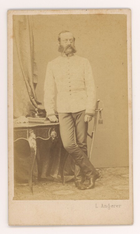 Ludwig Angerer - Porträt Viktor Oswald Freiherr von Coburg - 1861 - Fotografie