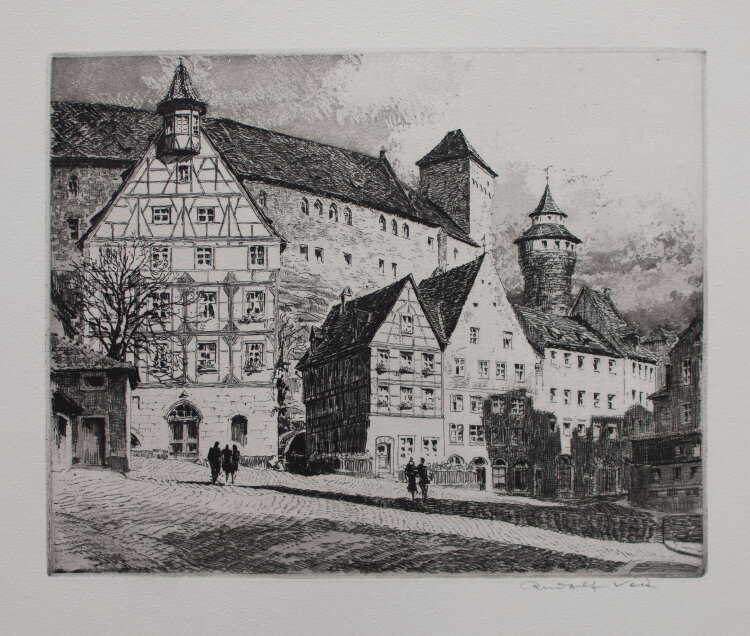 Rudolf Veit - Nürnberg, Burg - o.J. - Radierung