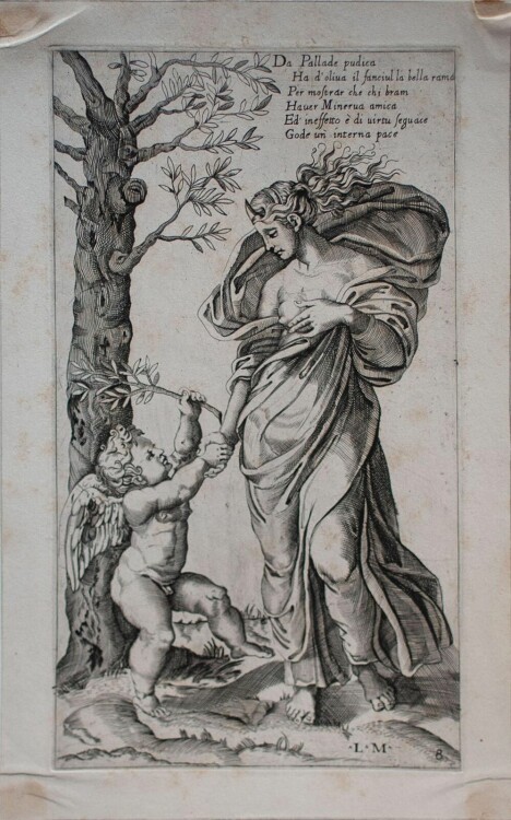 Lorenzo de Musi - Pace (Allegorie des Friedens) - o.J. - Kupferstich