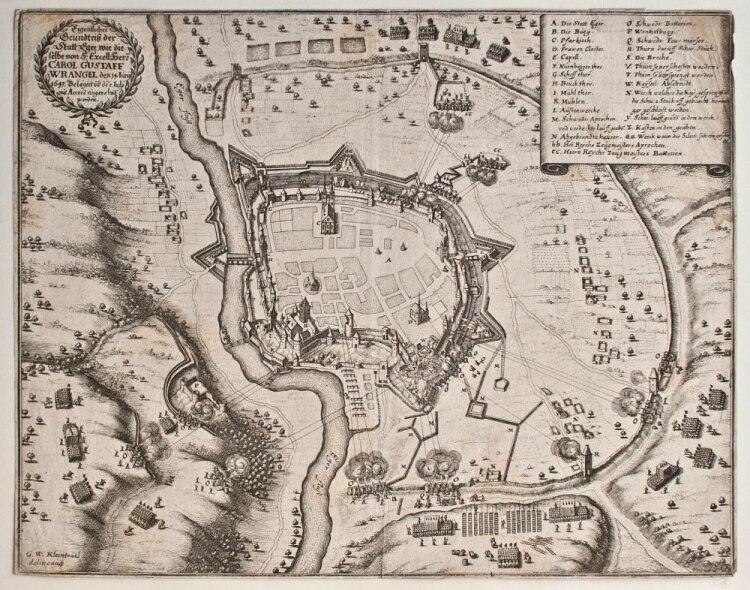 Matthäus Merian - Historische Karte Eger - 1647 -...