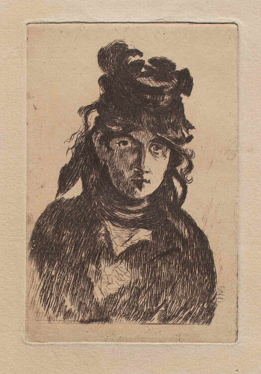 Èdouard Manet - Porträt Berthe Morisot - o.J. - Radierung