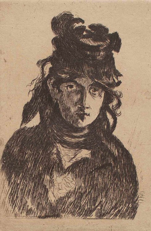 Èdouard Manet - Porträt Berthe Morisot - o.J. - Radierung