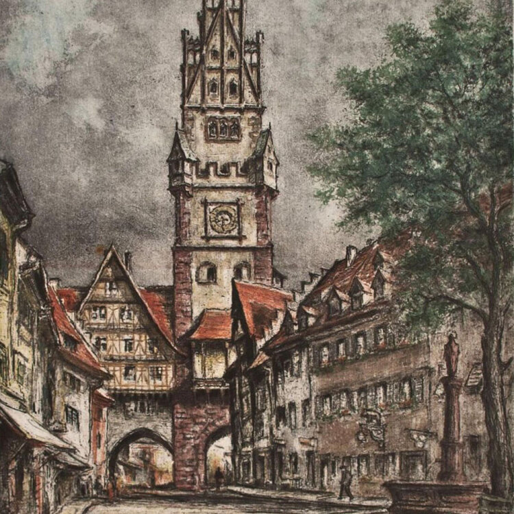 Friedrich Görtitz - Freiburg, Martinstor - o.J. -...