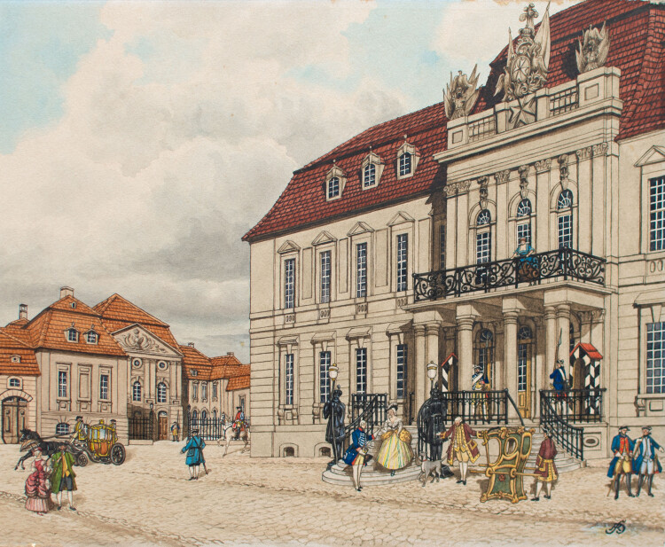 unbekannt - Berlin, Ordenspalais (oder Prinz-Karl-Palais) - o.J. - Aquarell
