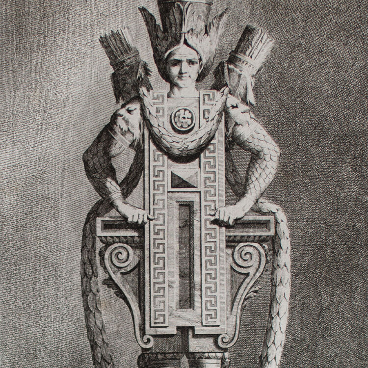 Ennemond Alexandre Petitot - Grenadier à la Greque - 1771 - Radierung auf Büttenpapier