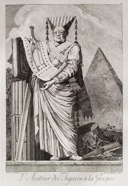 Ennemond Alexandre Petitot - LAuteur des Figures à la Greque - 1771 - Radierung auf Büttenpapier