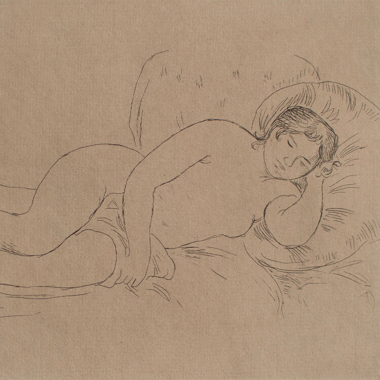Pierre-Auguste Renoir - Femme nue couché - um 1906...