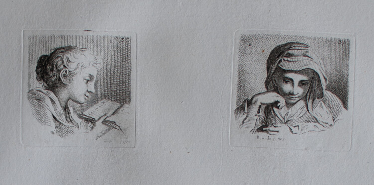 Benigno Bossi - Aus: Raccolta di Teste - 1783 - Radierung auf Büttenpapier