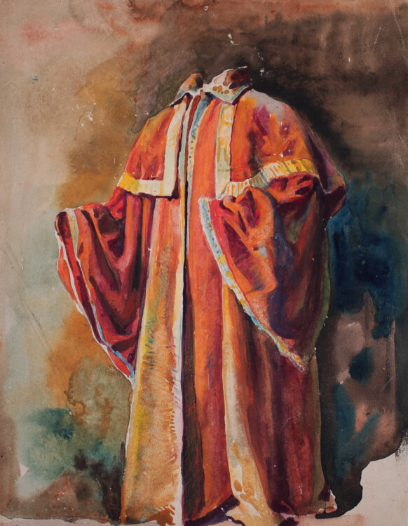 Józef Teofil Smoliński - Kostümstudie - um 1900 - Aquarell, Bleistift