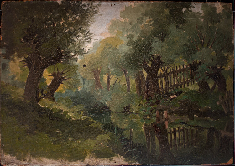 Józef Teofil Smoliński - Waldinneres - 1897 - Öl