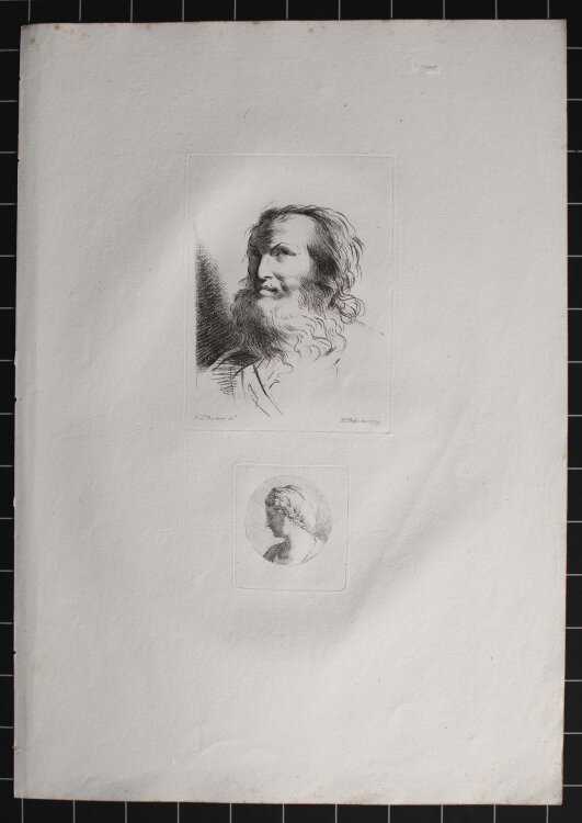 Benigno Bossi - Zwei Porträts - 1773 - Radierung auf Büttenpapier