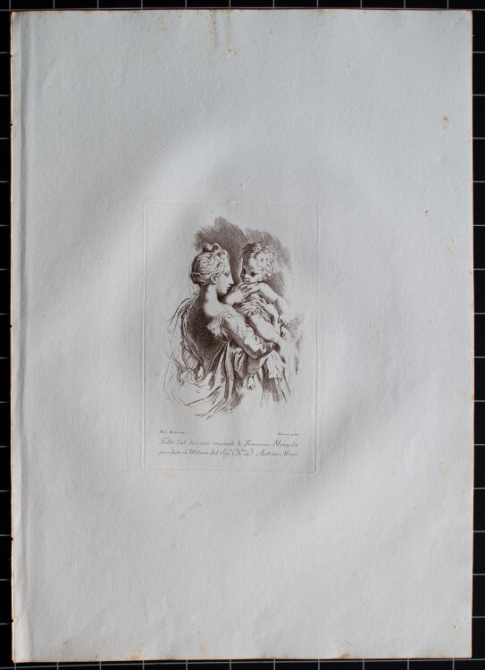 Benigno Bossi - Jungfrau mit den Kind - 1784 - Radierung auf Büttenpapier