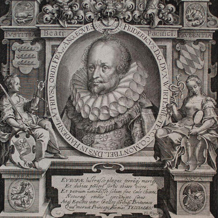 Jacob van der Heyden - Porträt Friedrich I. von...
