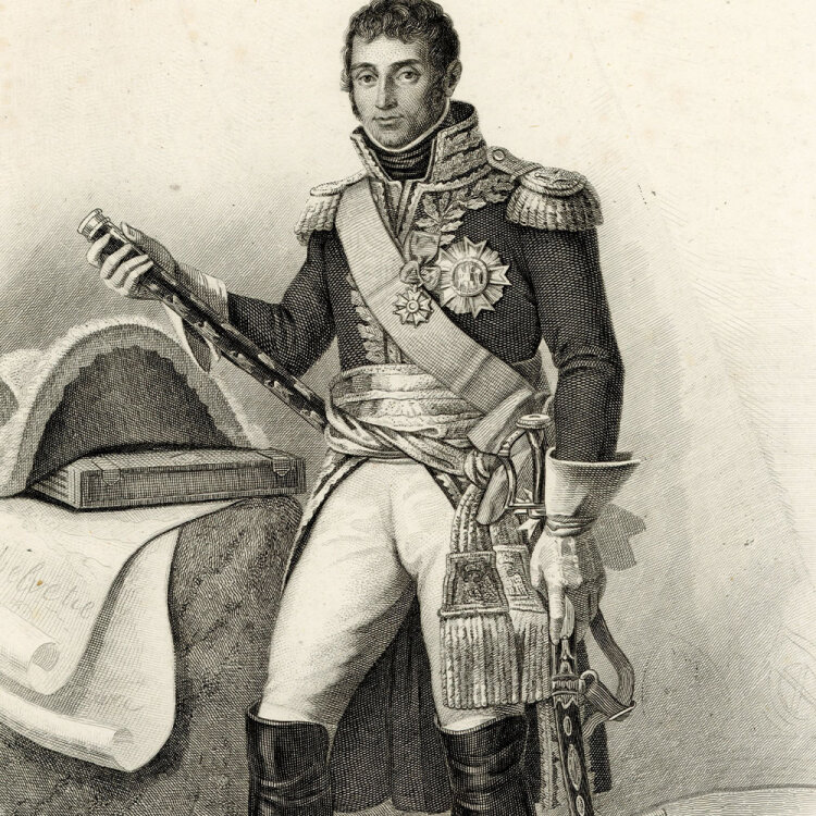 unbekannt - Porträt François Victor Masséna - o.J. - Stahlstich