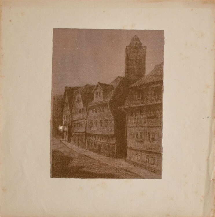 Diverse - Mappe Dresden - 3 Lithographien/ 2 Radierungen - 1907