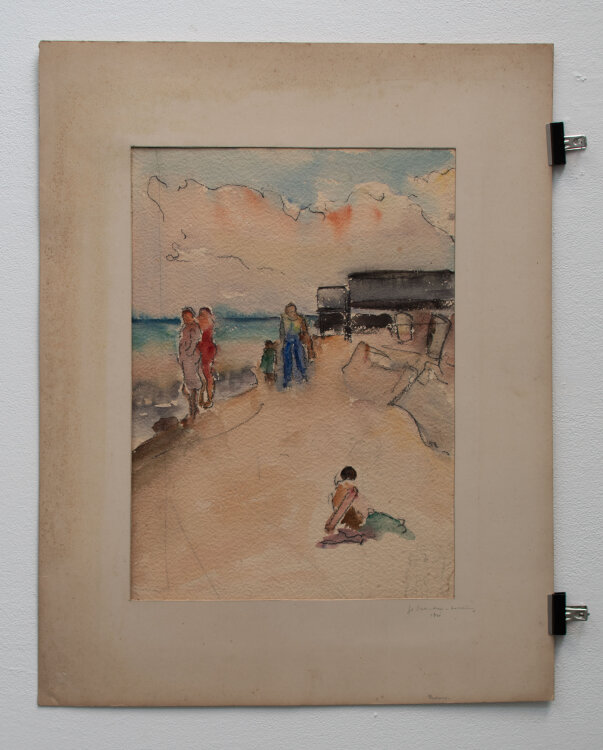 Gerhard Schulte-Dahling - Am Strand von Prerow - 1931 -...