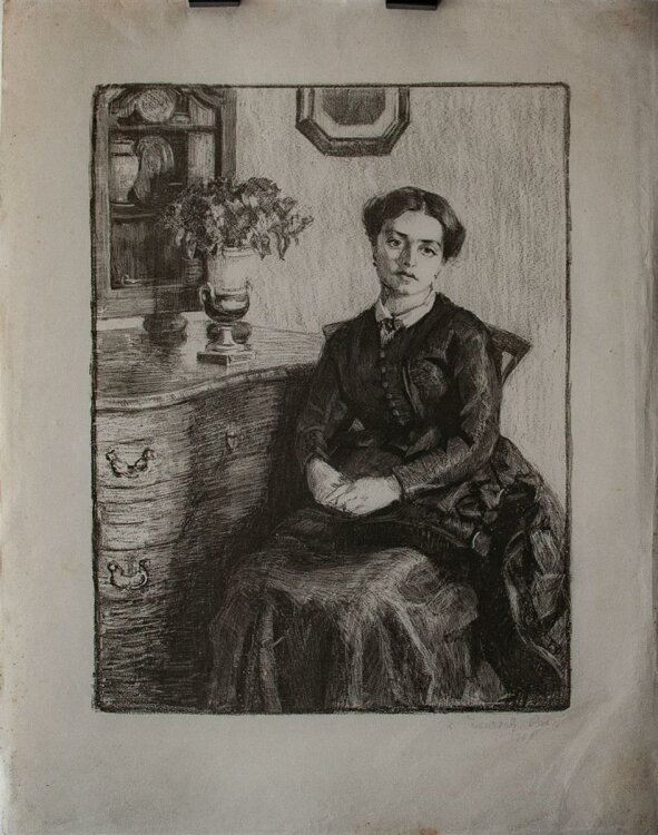 Rose Friedrich - Weibliches Porträt - Lithographie - 1908