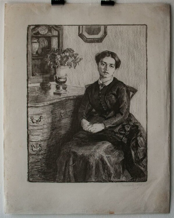 Rose Friedrich - Weibliches Porträt - Lithographie -...