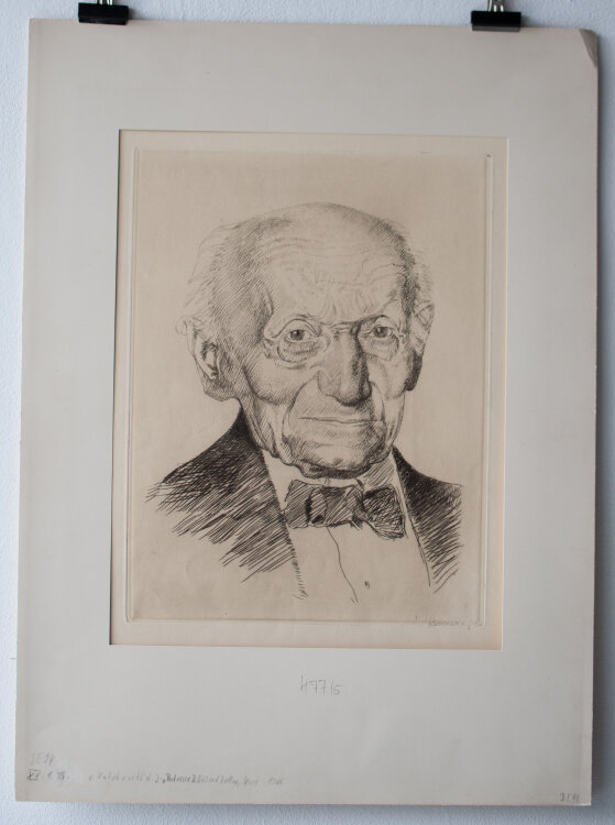Leopold von Kalckreuth d.J. - Porträt Eduard Zeller...