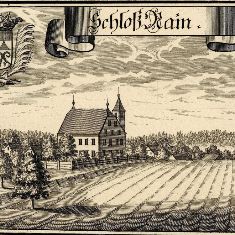 Matthäus Merian - Schloß Rain - o.J. - Kupferstich