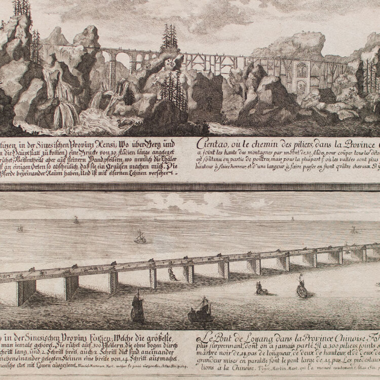 Johann Adam Delsenbach - Cientao/ Die Brücke von...
