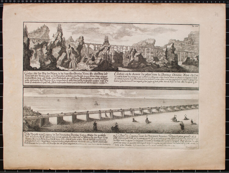 Johann Adam Delsenbach - Cientao/ Die Brücke von...