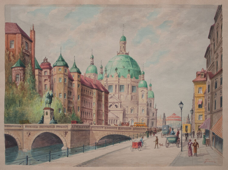 Otto Lehmann - Berlin Historische Ansicht - o.J. - Aquarell