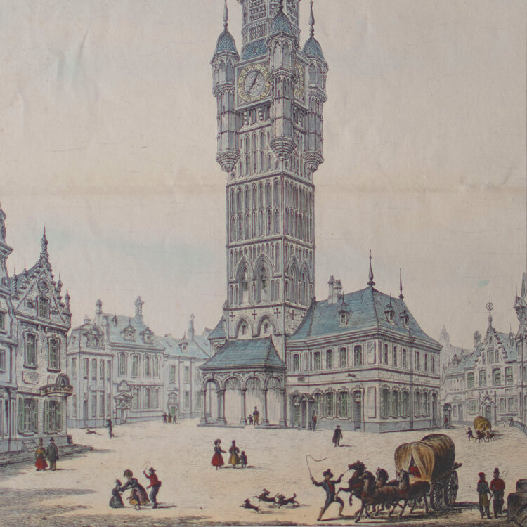 John Coney - Clock Tower Bergues - o.J. - kolorierte...