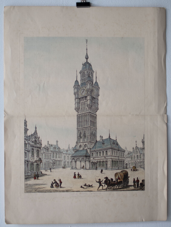 John Coney - Clock Tower Bergues - o.J. - kolorierte...