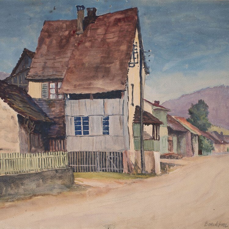 wohl Uli Huber - Boeckten (Böckten) - 1919 - Aquarell