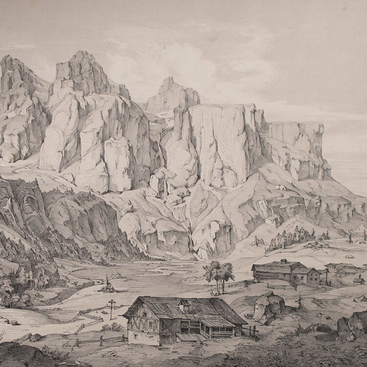 Albert Emil Kirchner - Dolomit Gebirge in Enneberg - o.J....
