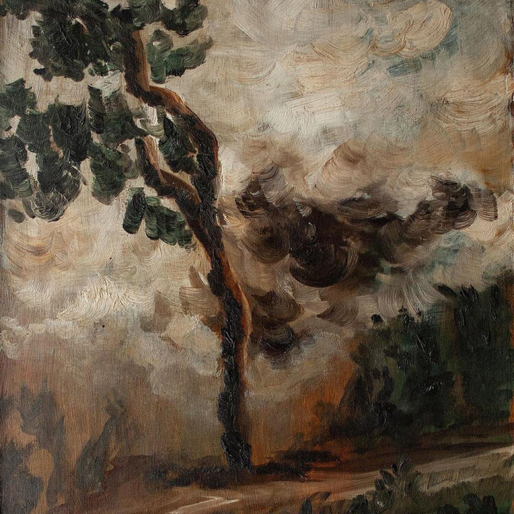 Gustav Wolmar - Landschaft - 1929 - Öl auf Holz