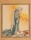 Unbekannter Künstler (sig. R. Schubert) - Das Gebet - Buntstiftzeichnung - 1953