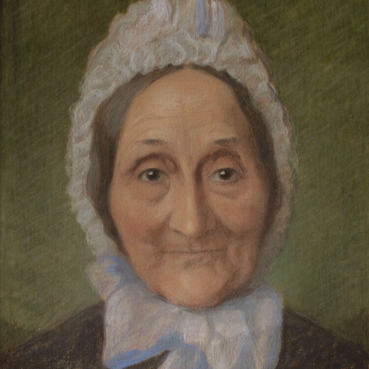 Lina Elisabeth Margarete Gerhardt - Bildnis der Großmutter der Künstlerin - o.J. - Pastell und Bleistift