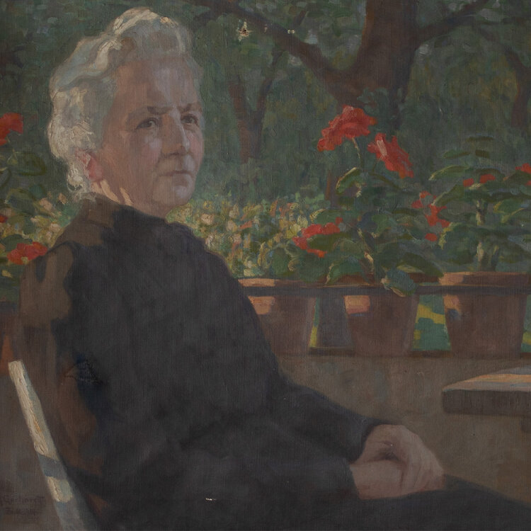 Lina Elisabeth Margarete Gerhardt - Porträt der Mutter Rosa Gerhardt-Bach - 1914 - Öl