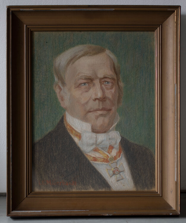 Lina Elisabeth Margarete Gerhardt - Bildnis des Großvaters der Künstlerin - o.J. - Pastell und Bleistift